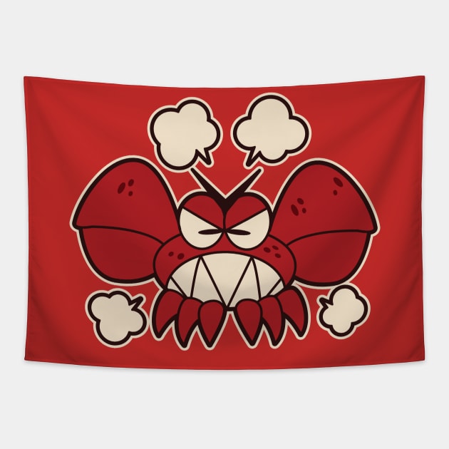 Crabby Crab Tapestry by Kappacino Creations