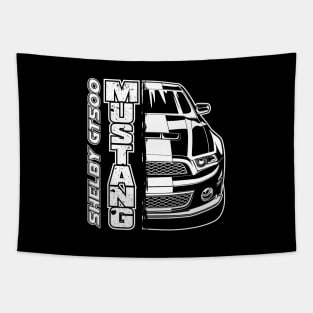 Mustang Shelby GT500 (White Print) Tapestry