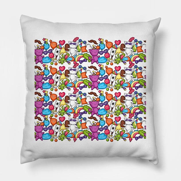International Cat Day Pillow by Pris25