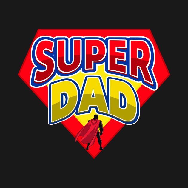 Super Dad Super | Father'S Day Gift | Gift For Dad | Superhero Dad by Samuel John