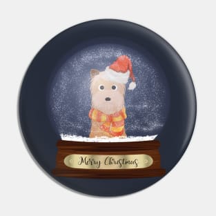 Yorkshire Terrier Christmas Gift Pin