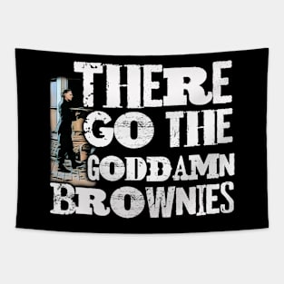 Neighborhood Shenanigans: The 'Burbs - There Go the Brownies T-Shirt Tapestry