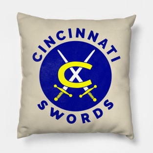 Defunct Cincinnati Swords Hockey 1972 Pillow