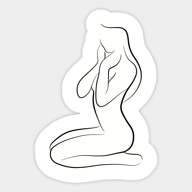 Girl Named Guiliana Female Body Drawing Sticker Teepublic Au