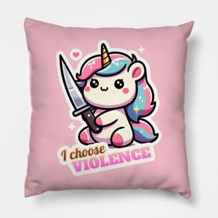 Violent Unicorn Pillow