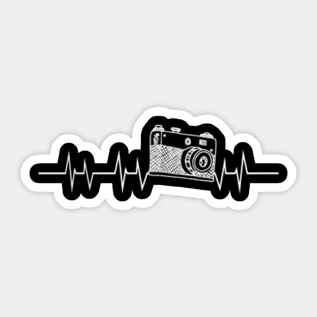 Funny Camera Heart Puls Photography Art Funny Camera Heart Puls Photography Art Sticker Teepublic