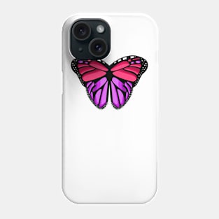 lovely monarch pink butterfly wings Phone Case