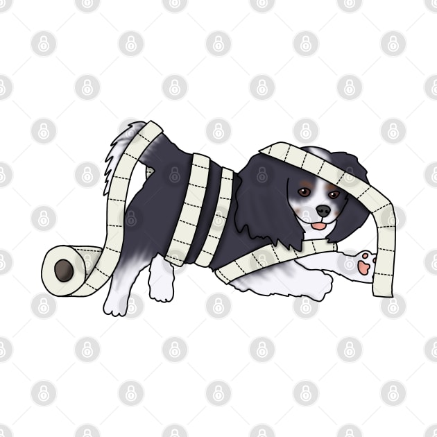 Toilet paper Dog Mummy (cavalier king charles spaniel) by Becky-Marie