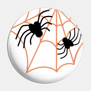 Spider Web Halloween Pin