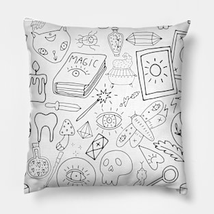 Witchy doodles Pillow