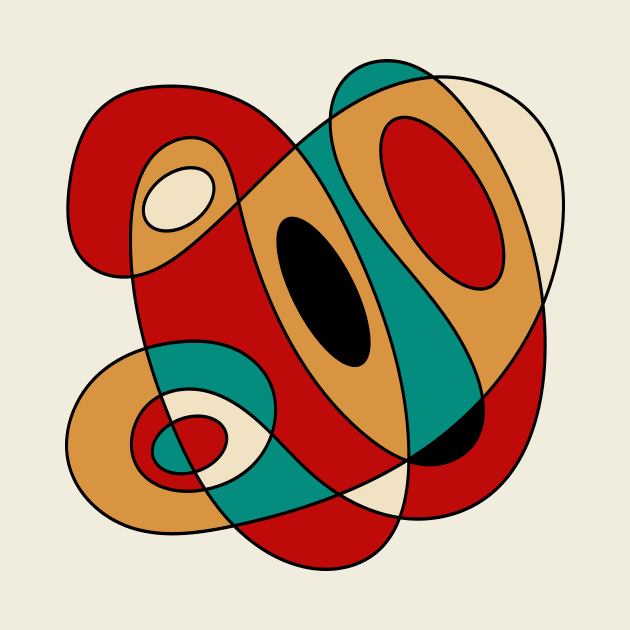 Surreal Amoeba #8 (Miro Inspired) by n23tees