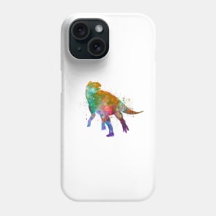 Edmontosaurus in watercolor Phone Case