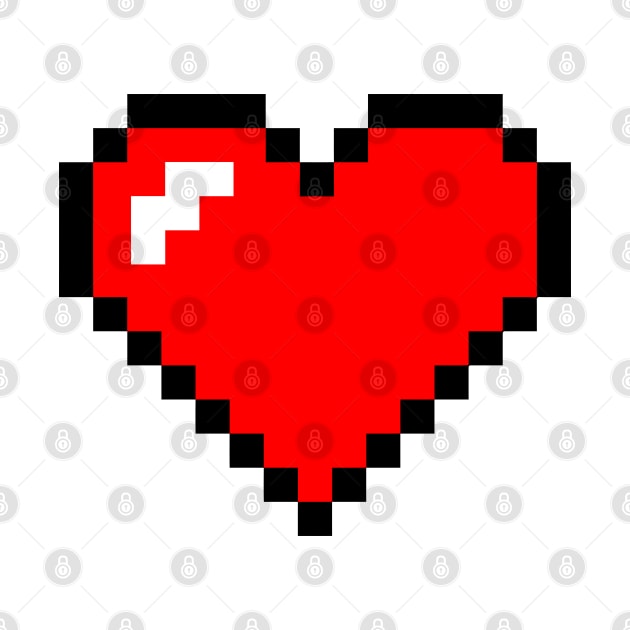 8bit heart by OneBigPixel