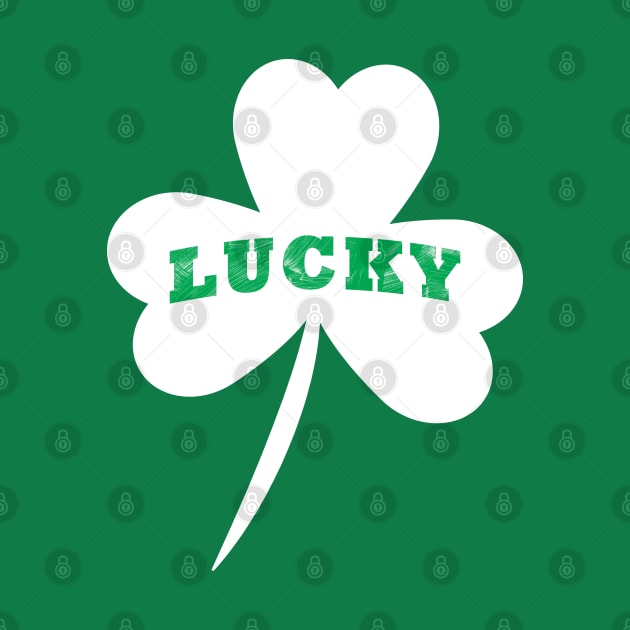 Vintage Style Lucky Clover St Patrick's Day by Tee brush