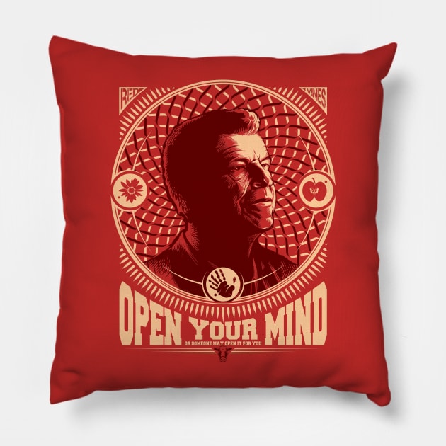 Open Your Mind Pillow by vincentcarrozza