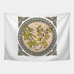 Celtic Birch Art Tapestry