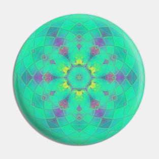 Neon Hippie Tie Dye Southwest Snowflake Pin