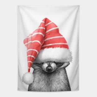 Raccoon in a hat Tapestry