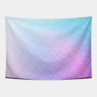 Geometric soft pastel pink purple and blue pattern Tapestry