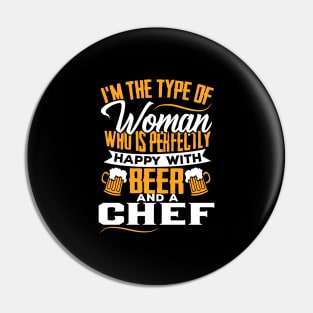 Chef's Wife Married Couple Gift Pin