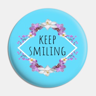 Keep smiling face mask / face shield Pin