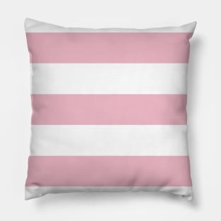 Pink Stripes, White Stripes, Striped Pattern Pillow