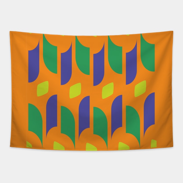 Abstract shapes pattern 05 Tapestry by kallyfactory