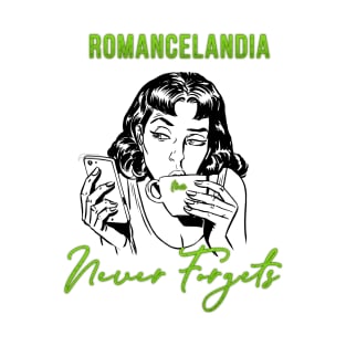 Romancelandia Never Forgets - Grn Dot T-Shirt