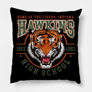 Hawkins High School Indiana Worn Out Pillow