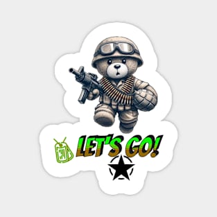 Army teddy bear 2.0 Magnet