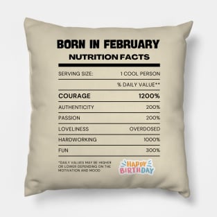 Born in february Pillow