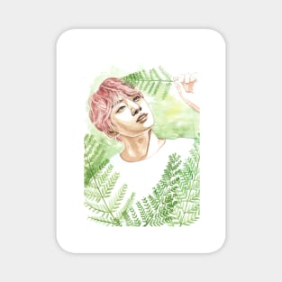 Jeon Jungkook BTS Bangtan Boys Nature Watercolour Magnet