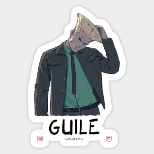 Guile  Street Fighters Sticker for Sale by 0therworldly4rt