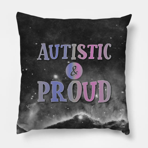 Autistic and Proud: Androgynous Pillow by SarahCateCreations