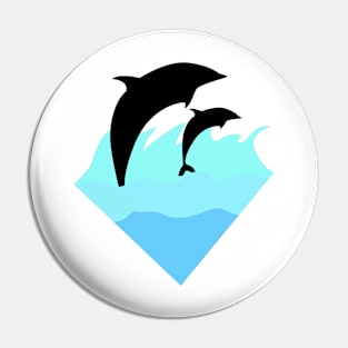 winter dolphin Pin