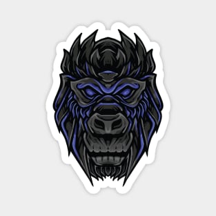ornament gorillas head Magnet