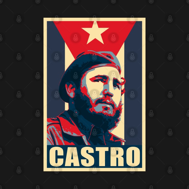 Fidel Castro Cuba Propaganda by Nerd_art