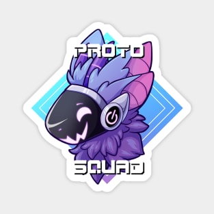 Proto Squad With Text Magnet