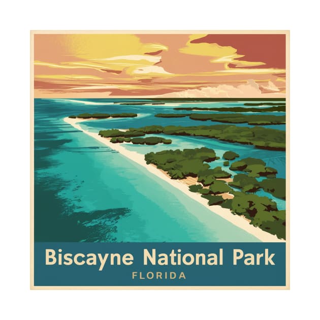 Retro Biscayne National Park by Perspektiva