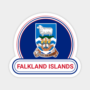 Falkland Islands Country Badge - Falkland Islands Flag Magnet