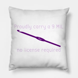 Crochet Products: I carry a 9 mil - no license required Pillow