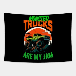 Monster Truck are my Jam Funny Tapestry