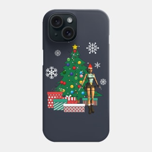 Lara Croft Around The Christmas Tree Phone Case