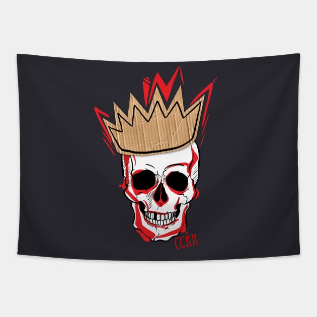 Cardboard Crown King Records Logo Tapestry by TheOfficialStray