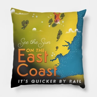 See The Sun on the East Coast Pillow