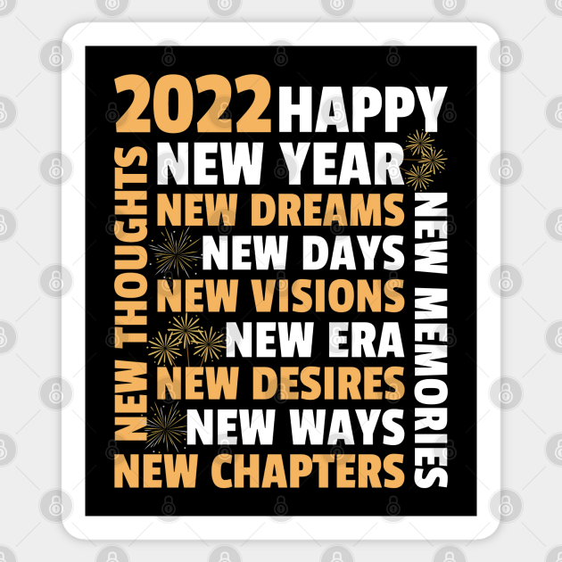 Happy New Year 2022 - Happy New Year - Sticker