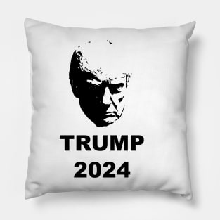 Trump 2024 Silhouette Pillow