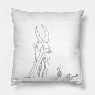 Hollow Knight and Pure Vessel (Fan Art) Pillow