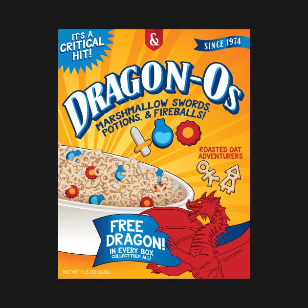 Dragon-Os Cereal Dungeons and Dragons Cereal by Natural 20 Shirts