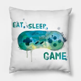 Eat, Sleep, Game Pillow